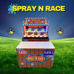 Spray N Race Carnival Game Rental