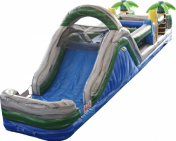 Tropical20Obstacle20Slide20View 1668872917 big 1715627614 50ft Tropical Wet/Dry Obstacle Course Rental - S73.20.20