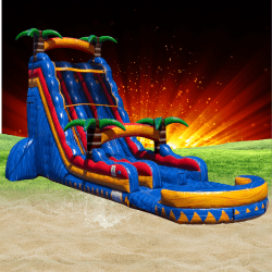 30ft double lane Inferno Slide Rental - S78.20