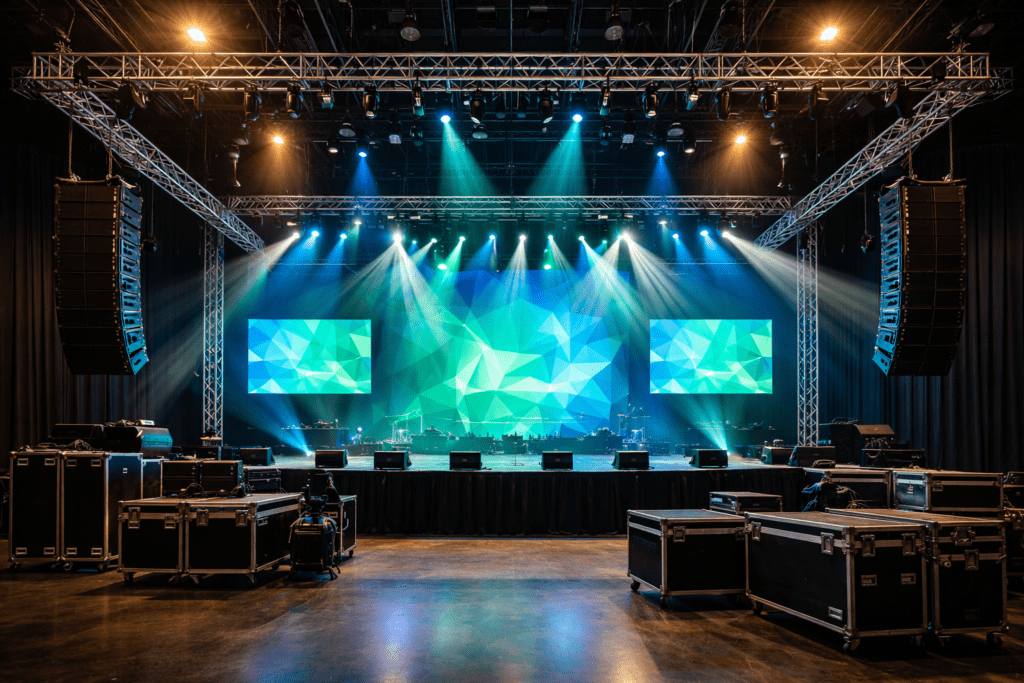 STAGGING AND TRUSS AT JW AudioVisual