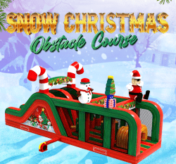 Snow Christmas Obstacle Course