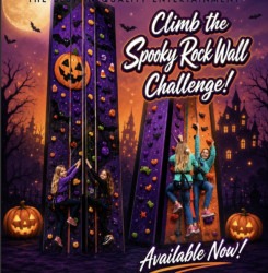 Spooky Rockwall Climb